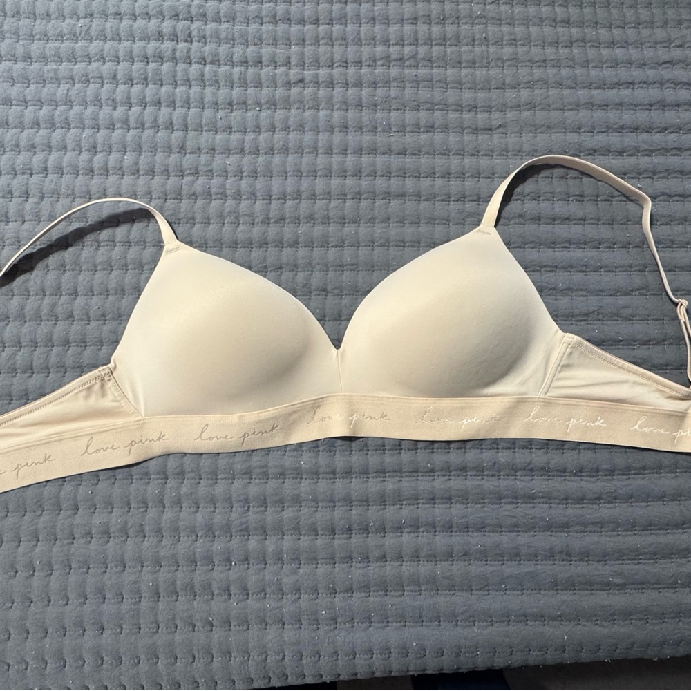 PINK Nude Seamless Bra